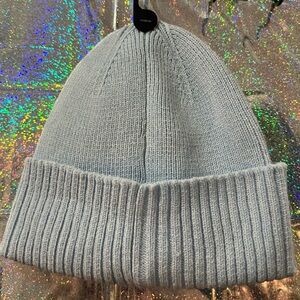 Time & Tru Light Blue Ribbed Beanie | Soft Cozy Winter Hat | One Size NWT